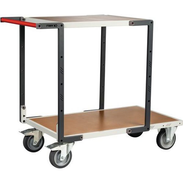 Carrello 1 Ripiano 1000X595 + 1 Ripiano 700X595-Medio,-image