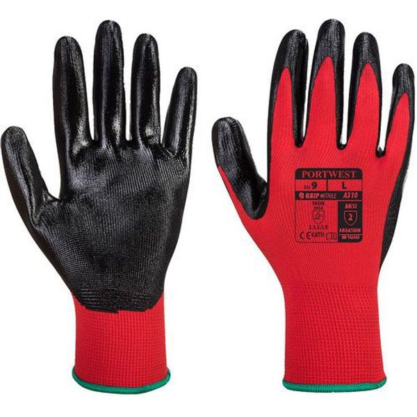 Flexo Grip Guanto Rosso Nero Medium,-image