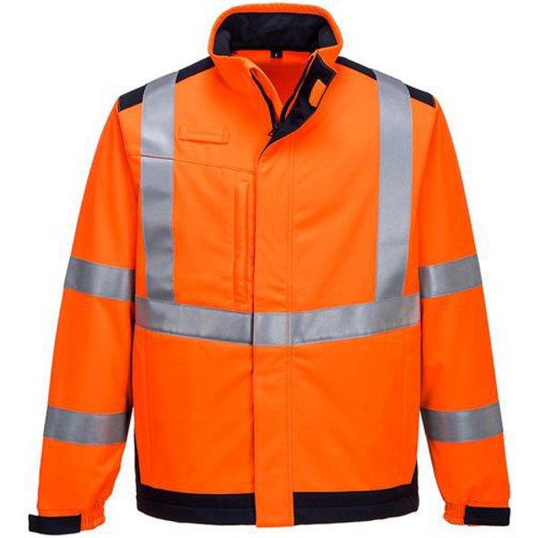 Modaflame Multi Arc Softshell Arancio Navy Xxl,-image