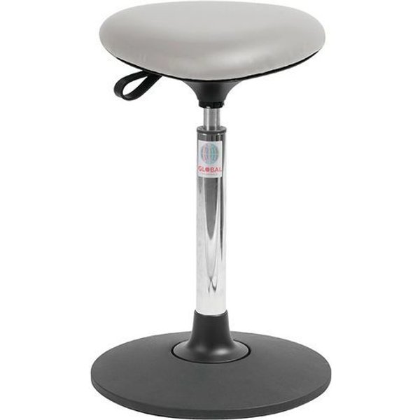 Sgabello Sway Tria In Similpelle-Alto-Grigio,,-image