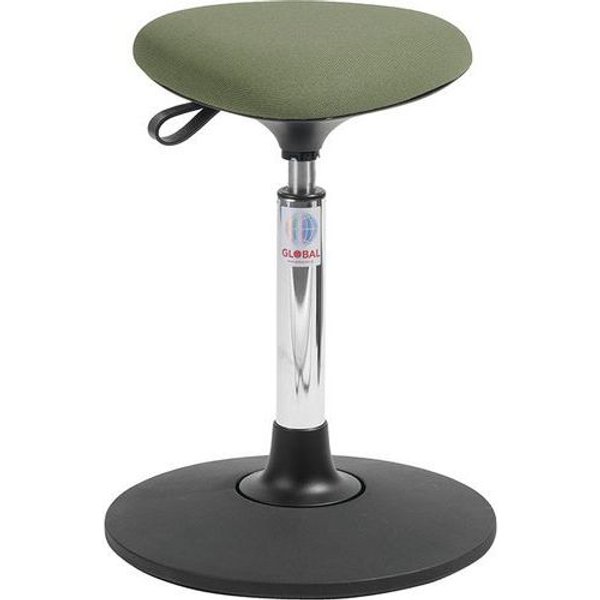 Sgabello Sway Tria-Similpelle, Tessuto Cura-Medio-Verde,-image