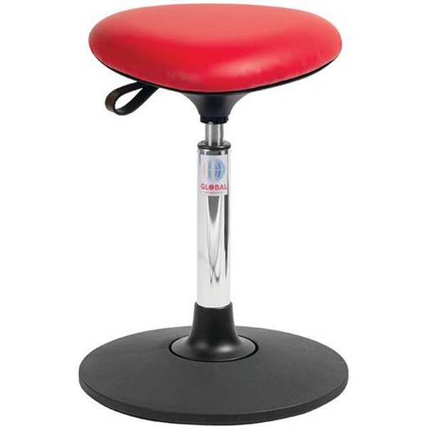 Sgabello Sway Tria-Similpelle-Medio-Rosso,-image