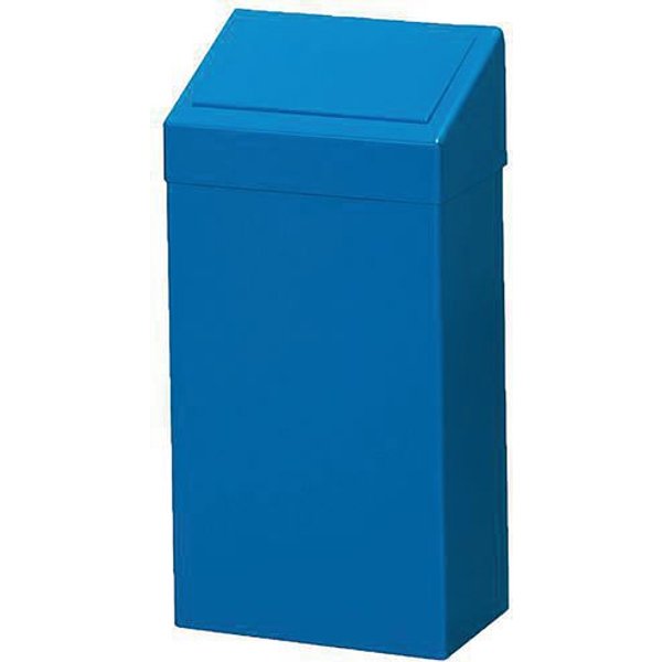Pattumiera Metallica Raccolta Differenziata-Portata 50L-Blu,-image