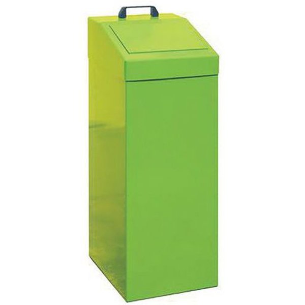 Pattumiera Metallica Raccolta Differenz-Portata 100L-Verde,-image