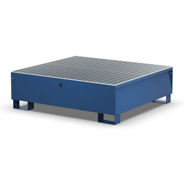 Vasca Modulare Con Griglia Per 4 Fusti - 300 L RAL5010,-image
