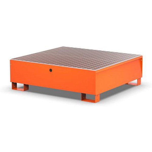 Vasca Modulare Con Griglia Per 4 Fusti - 300 L RAL2004,-image