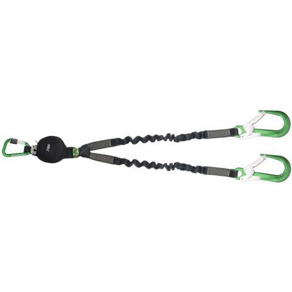 Fune Doppia Con Assorbitore Energia Cinghia Elastica 1,5M,-image