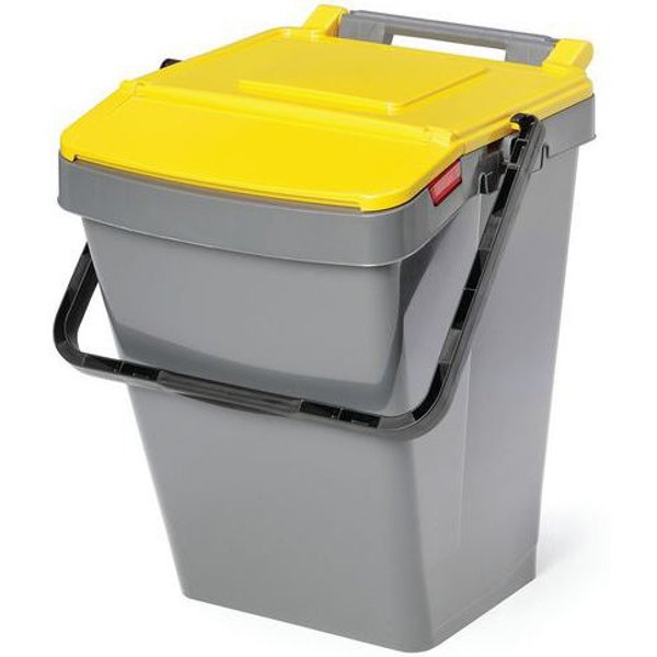 Contenitore Easy Twin - 40 L Coperchio Giallo,-image