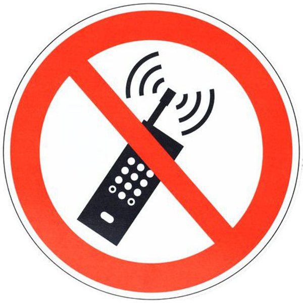 Cartello Vietato L'uso Dei Telefoni Cellulari-all-200mm - Manutan-image
