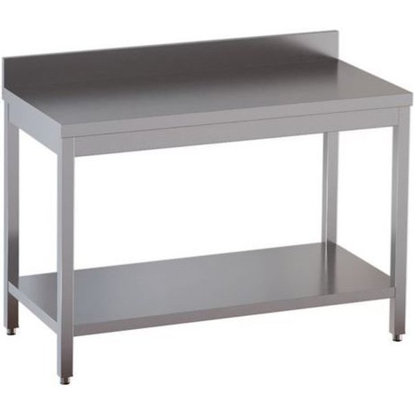 Tavolo Lavoro Inox Aisi 304 Dim. 160 X 60 X 85 H,-image