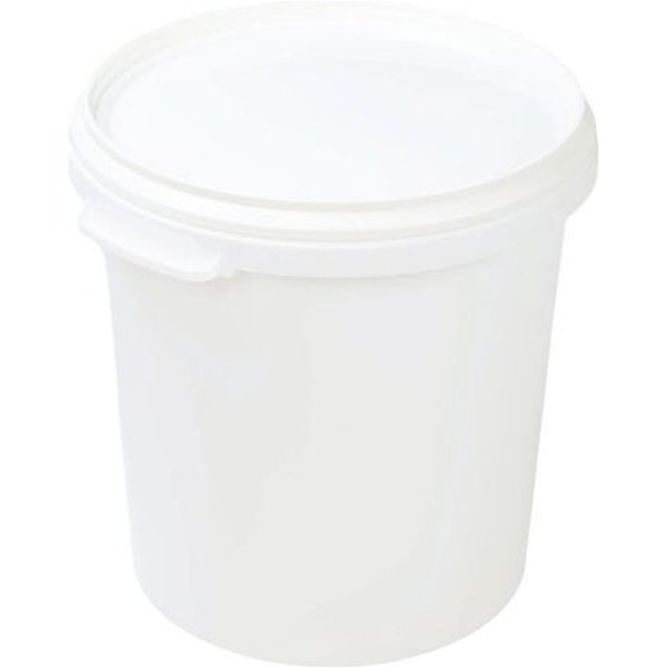 Secchio Bianco Plastica Con Coperchio 27L Manutan Expert,-image