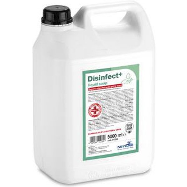 Sapone Disinfettante Disinfect + Liquid Tanica 5000 Ml,-image