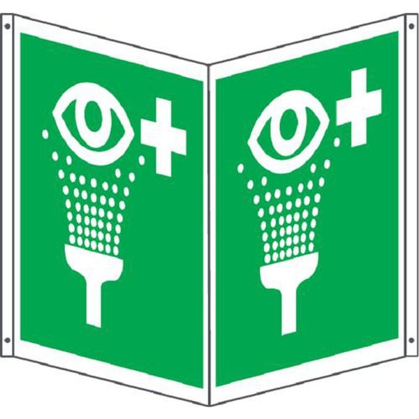 Bifacciale Emergenza Quadrato Lavaggio Oculare 400X400,-image