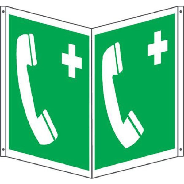 Bifacciale Emergenza Quadrato Chiamata Emergenza 250X250,-image