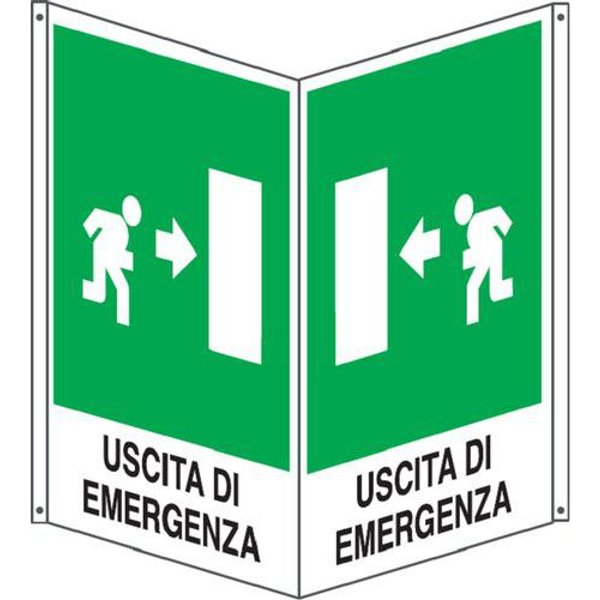 Bifacciale Emergenza Verticale Uscita Interno 400X500,-image