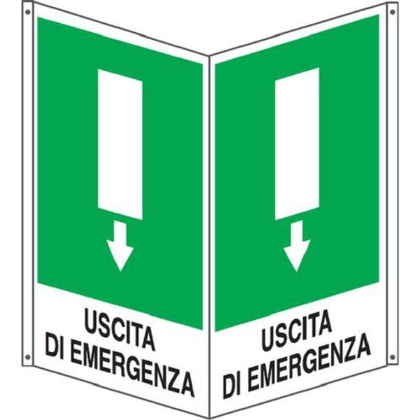 Bifacciale Emergenza Verticale Uscita Di Emergenza 500X630,-image