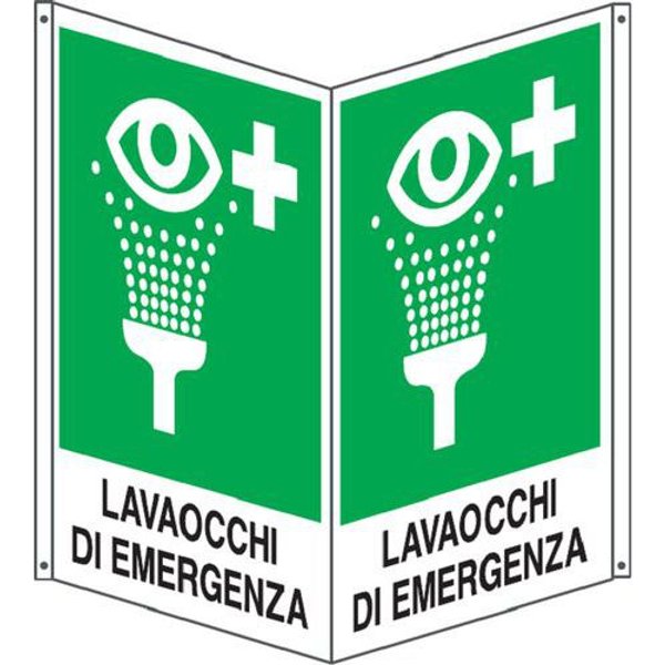 Bifacciale Emergenza Verticale Lavaocchi 400X500,-image
