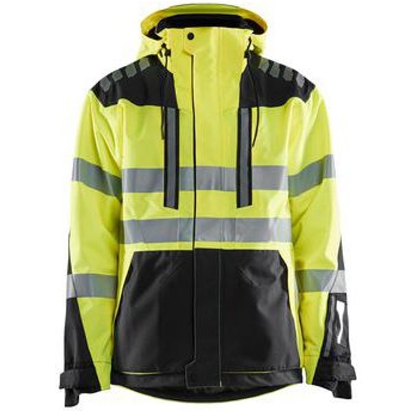 Blaklader - Giacca Hardshell Stretch 2d Nero/giallo Fluo-image