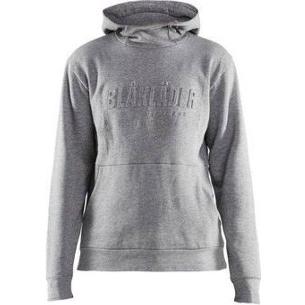 Felpa Con Cappuccio Stampa 3D Da Donna Grigio Chiné,-image