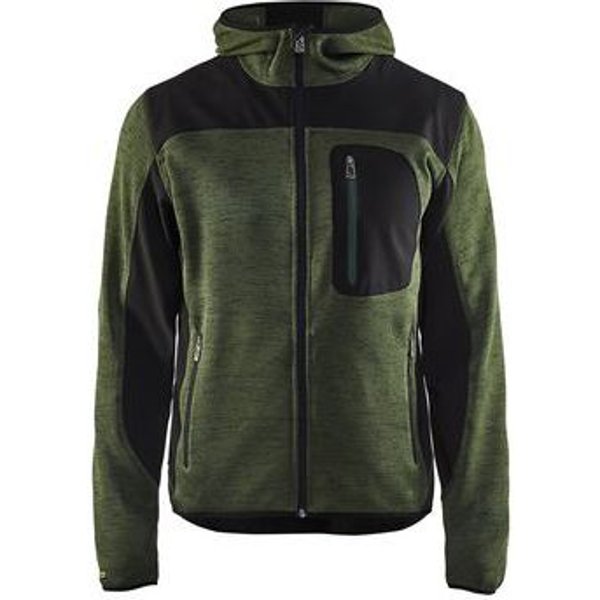 Blaklader - Giacca Lavoro In Tricot Con Cappuccio Verde Militare/nero-image