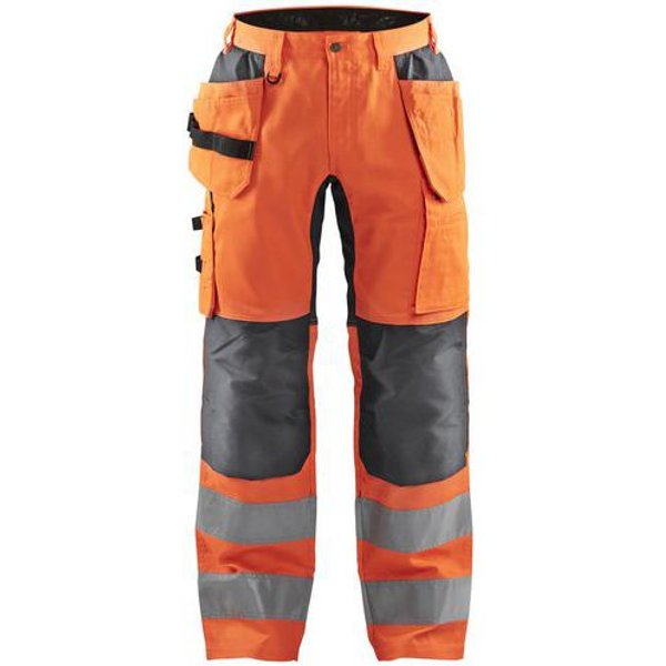 Pantaloni Artigiano Stretch Alta Visibilità Giallo E Nero,-image