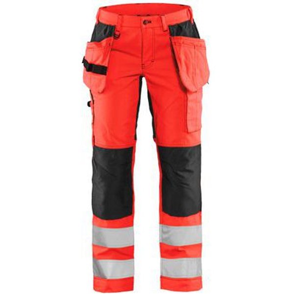 Blaklader - Pantaloni Artigiano Alta Visib Stretch Aranc Fluo/grigio C44-image