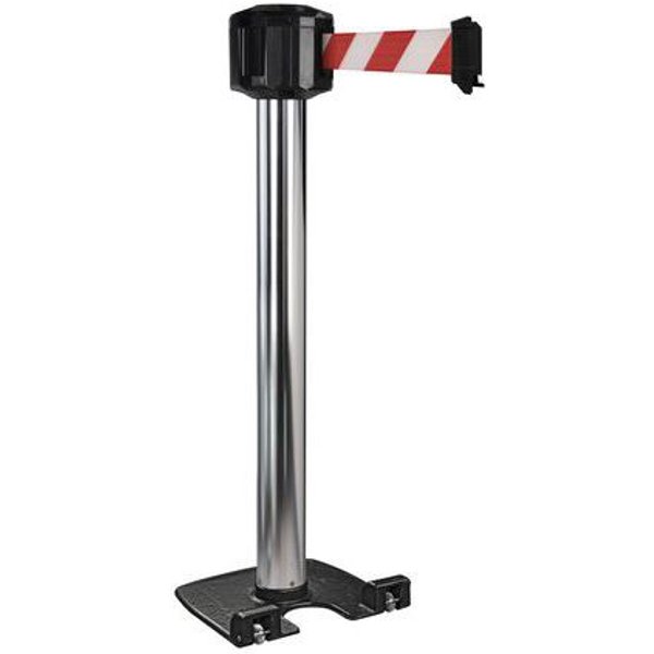 Viso - Paletto Per Esterni Cromato Con Nastro 10m - Rosso/bianco-image