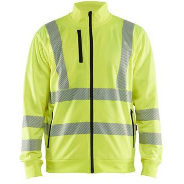 Felpa Di Sicurezza Con Zip Ad Alta Visibilità Giallo,-image