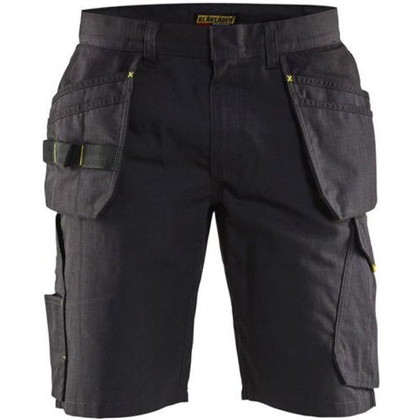 Blaklader - Pantaloncini Con Tasche Pensili Nero/giallo Fluo T C60-image