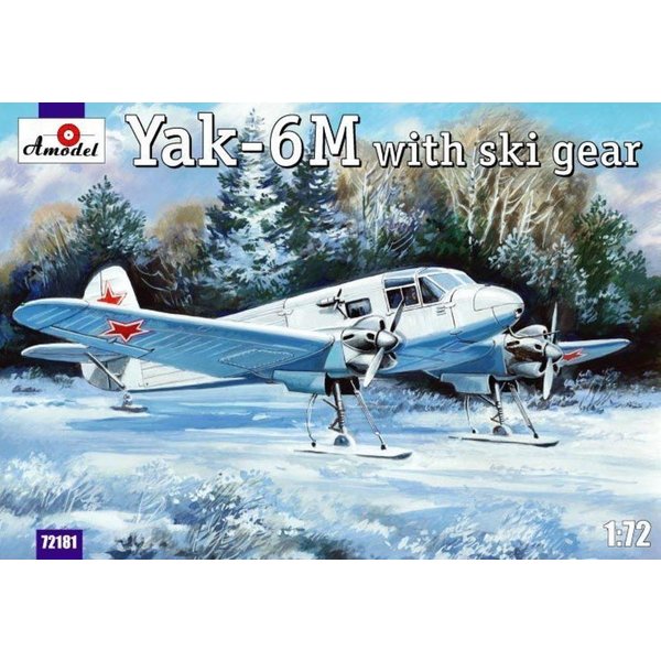 Yakovlev Yak-6M with ski gear