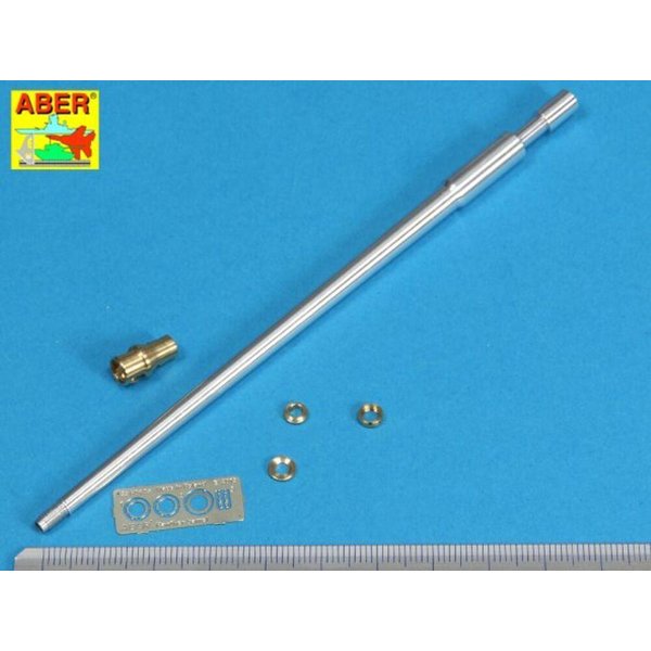 German 7.5cmKwK42L/70 gun barrel with muzzle brake for Panther Ausf. G Late production