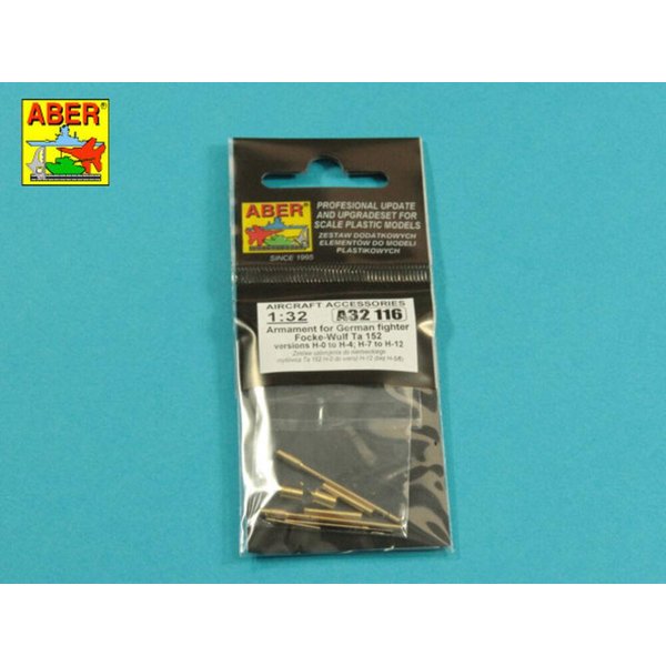 Armament for German fighter Fw-152 versions H-0 to H-4 H-7 to H12