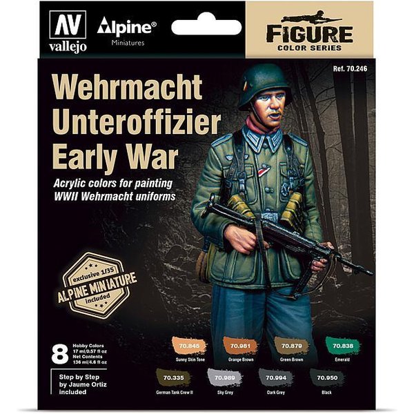Farb-Set Wehrmacht Unteroffizier, früh (8 x 17 ml)