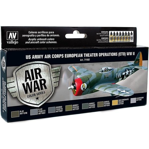 US Army Air Corps European Theater Operations (ETO) WWII - Farbset - 8 x 17 ml