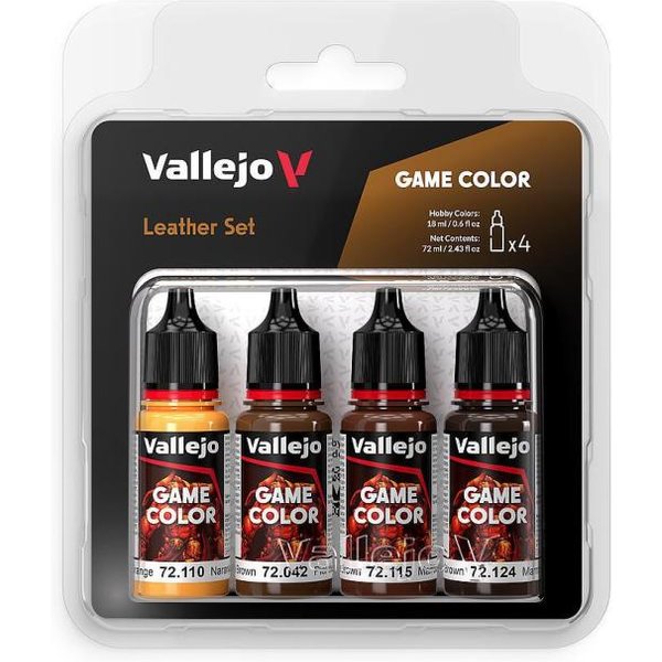 Farb-Set Leder (4 x 18 ml)