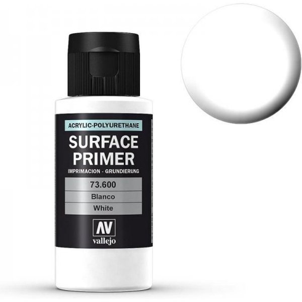 Vallejo Primer White Acrylic-Polyurethane (200ml)