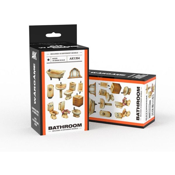 BATHROOM SET WARGAME (RESIN 30-35MM)