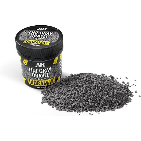 Fine Gray Gravel 1-3mm - 100ml