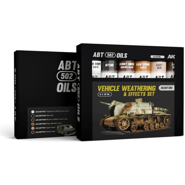 VEHICLE WEATHERING & EFFECTS SET - ABT 502 OILS