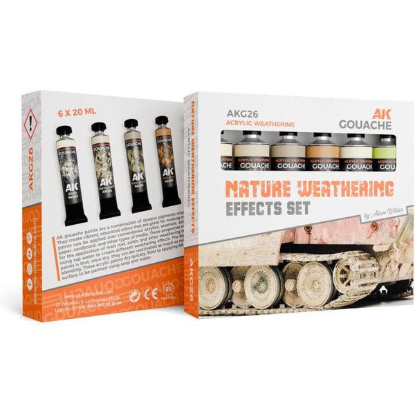NATURE WEATHERING EFFECTS SET - AK GOUACHES