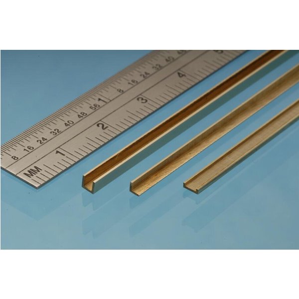 Brass U Channel 4 x 4 x 4 mm