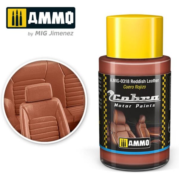 COBRA MOTOR Reddish Leather