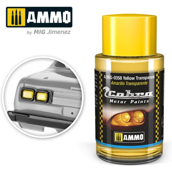 COBRA MOTOR Yellow transparent