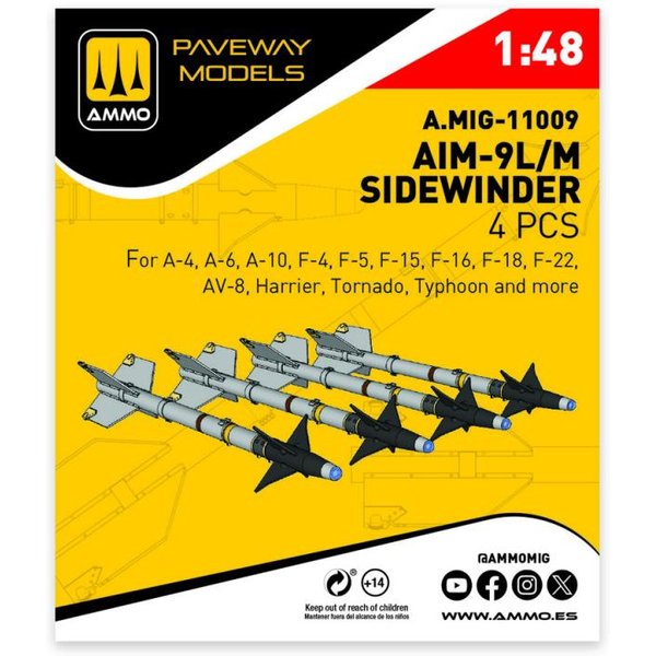 AIM-9L/M Sidewinder (4 pcs)