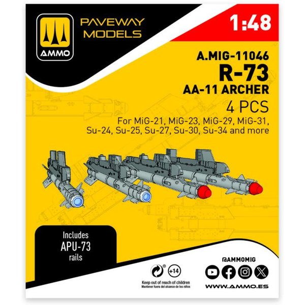 R-73 - AA-11 Archer (4 pcs)