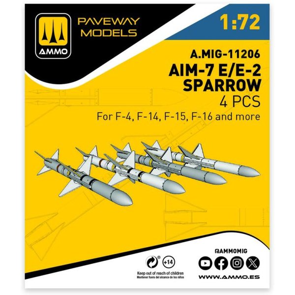 AIM-7E/E2 Sparrow (4 pcs)