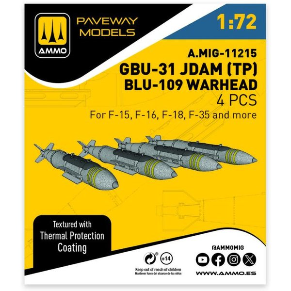 GBU-31 JDAM (with Thermal Protection), BLU-109 Warhead
