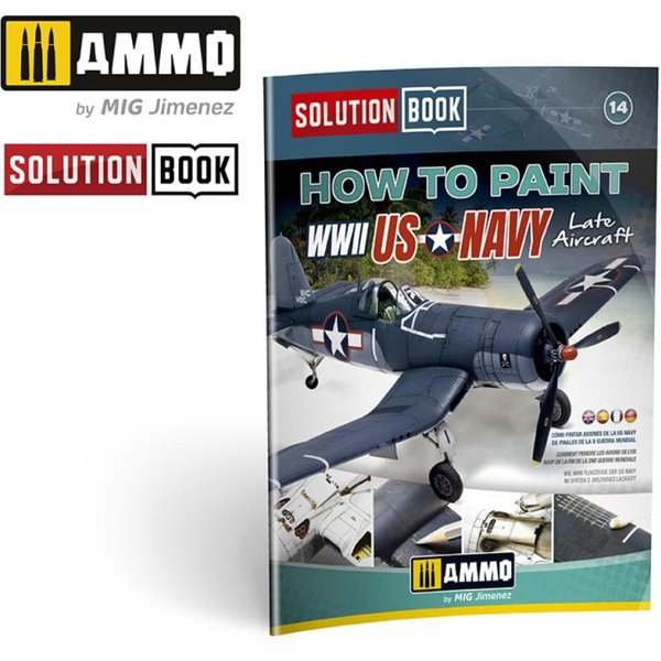 SOLUTION BOOK 14 - How to Paint US Navy WWII Late (English, Castellano, Français, Deutsch)