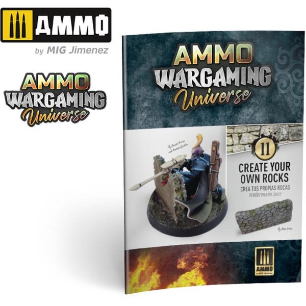 AMMO WARGAMING UNIVERSE Book 11 – Create your own Rocks (Multilingual Book)