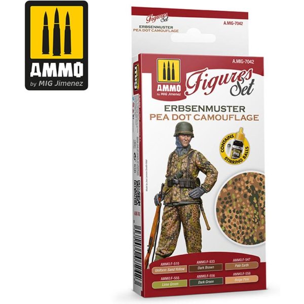 Erbsenmuster Pea Dot Camouflage Figures Set